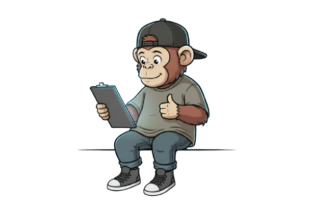 Mascot character sitting on the dashboard